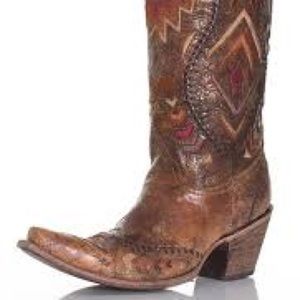 Corral Womens Southwest Tall Top Cowboy Boots